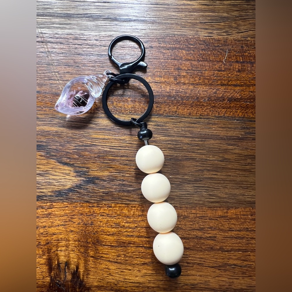Handmade Bead Keychain Purse Charm Little Things Purse Charms Beads & Shells